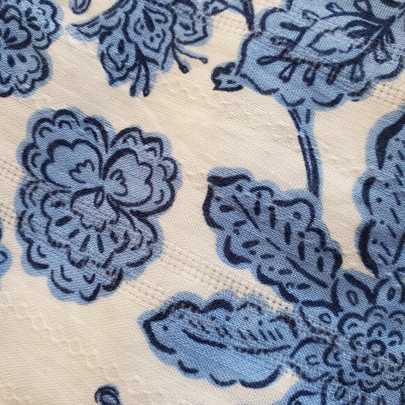 NWT Taylor Toile Square Neck Sleeveless Empire Waist Maxi Dress Blue & White 14 - Picture 4 of 15